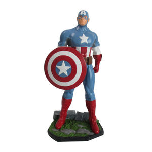 Statue artisanale en résine personnalisable pour <span class=keywords><strong>Captain</strong></span> <span class=keywords><strong>America</strong></span> <span class=keywords><strong>Figurine</strong></span> de super héros du film Steve Rogers pour la décoration de la maison - Product Image 1