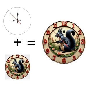 Round Wooden Wall <b>Clock</b> 25cm Silent Non Ticking Eco Friendly Home Decoration <b>Clock</b> - Product Image 6