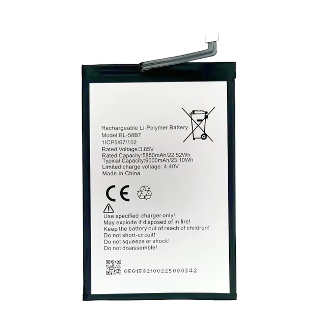 Replacement Battery BL-58BT 58BX 58BI for Tecno Itel Spark 6 Air KE6 LC7 Power 2 LC8 Pova LD7 Infinix X680 X688B Hot 9 Play OEM