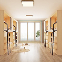 Minjun Meubles Espace Capsule Lit Superposé Entreprise Employé Université Dortoir Double Couche En Bois Massif Paquet Complet Lit Haut Bas