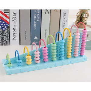 <span class=keywords><strong>Juego</strong></span> de madera para niños, marco de cálculo de 10 velocidades, Macaron, colorido - Product Image 5