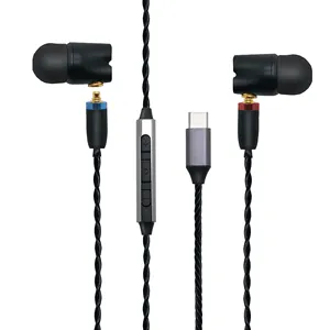Cavo di ricambio per cuffie con interfaccia digitale TYPE-C a 32 bit con tre pulsanti, microfono e connettori MMCX - Product Image 1