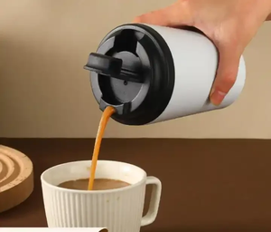 แก้วกาแฟ 380 มล. สำหรับร้านกาแฟ ใช้ซ้ำได้ น่ารัก ผนังสองชั้น สแตนเลส เก็บอุณหภูมิ แก้วน้ำแบบกำหนดเองพร้อมโลโก้ ฝาปิดสีเดียวกัน - Product Image 2