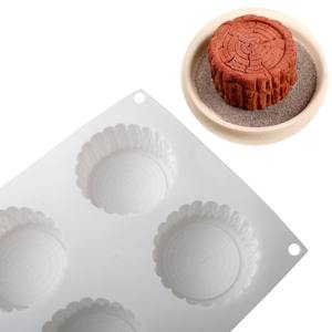 <span class=keywords><strong>Moule</strong></span> à gâteau en forme de souche d'arbre en <span class=keywords><strong>silicone</strong></span> écologique, résistant à la chaleur, pour la cuisson au four, pudding, usage domestique, avec sac OPP - Product Image 2