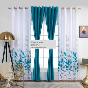 Tùy chỉnh 4/5/8 miếng Vua kích thước đầy đủ màn cửa sẵn sàng để tàu Polyester rèm cửa thiết lập với phù hợp với đệm bao gồm - Product Image 4