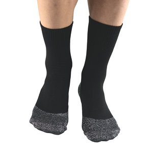 Calcetines Deportivos para Exteriores, Negros, Cortos, de Tejido Combinado con Bloques de Color, para Montañismo, Esquí y Deportes - Product Image 2