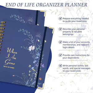 Planificador de Vida Personalizado con Encuadernación en Espiral, Planificador para el Fin de la Vida, Organizador de Arreglos Finales, Funerarias, Planificación de Herencias - Product Image 2