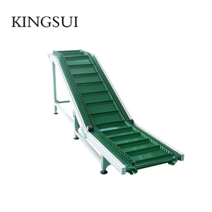 Cinta Transportadora Inclinada de Aluminio, Sistema Modular de Cinta Transportadora, Capacidad de Carga de 200 kg, Cinta de PVC Antiestática y Duradera - Product Image 1