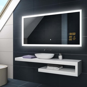 Espejo inteligente de pared para baño, luz Led retroiluminada con pantalla táctil antiniebla - Product Image 3