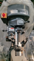 Fraiseuse verticale JingOne à vitesse variable, tête de fraisage à tourelle, alimentation manuelle, pour métaux, axe Z, levage électrique, usage moyen