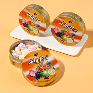 ADM Comprehensive 100g Hard Candy Fruity Ball Lollipops Snacks dulces para niños Bolsas a granel para envío diario informal al por mayor - Product Image 4