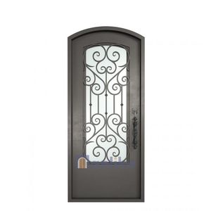 Anlike Verre Européen Moderne Extérieur Vieux Blanc Belle <span class=keywords><strong>Entrée</strong></span> Forgée Extérieur Fer <span class=keywords><strong>Porte</strong></span> et Fenêtre - Product Image 1