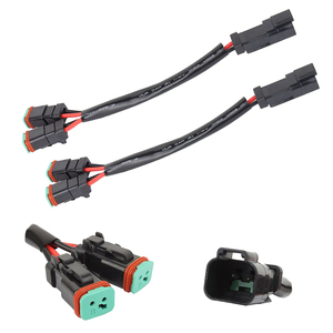 2 dẫn Deutsch DT DTP 2 pin ổ cắm adapter cho LED ánh sáng làm việc trang bị thêm kết nối dây nịt dây điện-Thêm 1 ánh sáng - Product Image 1