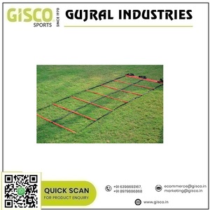 Deportes y entretenimiento Escalera de agilidad de 10x100cm de largo Escalera de pie de peldaños de doble velocidad redonda para entrenamiento - Product Image 2