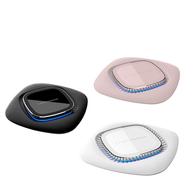 With CE,FC,ROSH Factory Price High Quality QI Wireless Charger for Smart Phone Wood Wireless Charging 10w Wireless Charger
