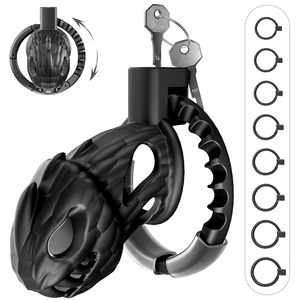 Candado de Plástico Pterosaurio con Ojo de Caballo para Hombre, Jaula para Pene, Abstinencia, SM, Alternativa Sexual para Adultos - Product Image 3