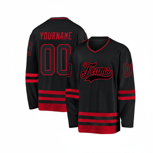 Maillots de hockey personnalisés respirants, impression par sublimation, teinture, maillot de hockey sur glace avec nom et numéro pour hommes et femmes - Product Image 1