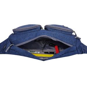 BSCI Custom Logo Anti-Theft Sport Pack Nylon Waist <b>Bag</b> Waterproof Well-Ventilated Gym Fitness Durable Comfortable Outdoor <b>Men's</b> - Product Image 3