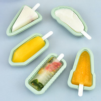 Moule à glace en silicone de qualité alimentaire pour la maison, avec couvercle, pour la fabrication de glaces maison en forme de pastèque, vente en gros