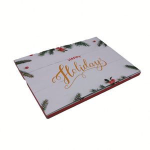 Custom 7 Inch Handmade Thermal Transfer Printed Paper Greeting <b>Cards</b> Book Video Brochure Festival Business Gift <b>Wedding</b> <b>Box</b> - Product Image 3