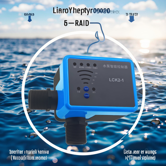 Auto Water Pump Intelligent Controller Starting Pressure Adjustable Suitable for All Kinds of Pump with Timer Indicator Light