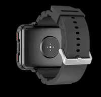 Jam Tangan Pintar DM100 Layar Besar 4G Android SIM WIFI GPS Navigasi Pengisian Daya Magnetis Kamera Tahan Air IP68 Desain Persegi