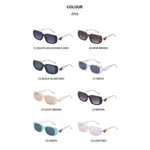 Gafas de sol irregulares con montura pequeña para mujer, lentes de PC UV400, montura metálica, estilo callejero, protección de clase 2 - Product Image 5