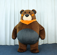 Costume de mascotte de sanglier gonflable personnalisé, en peluche, pour adulte, pour Halloween, événements publicitaires