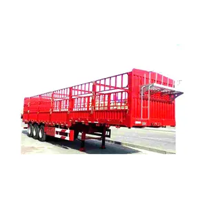 Cargo box van heavy duty bestiame big board semirimorchio con cargo box