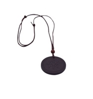 Pendentif Collier Énergétique en Pierre de Lave aux Ions Négatifs, Technologie Japonaise, Science Quantique, Fleur, Soins de Santé, Cadeau Unisexe