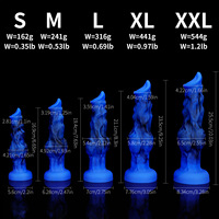Dildo bleu en forme d'alien, pénis réaliste pour chien, dilatateur anal gay, plug, jouets de masturbation féminine, vente en gros de jouets BDSM pour adultes