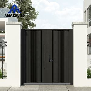AMAZBUILD Porte de style balançoire ouverte en fer personnalisé pour l'entrée de la villa, le mur de clôture de la maison et la conception de la porte principale de la cour - Product Image 3