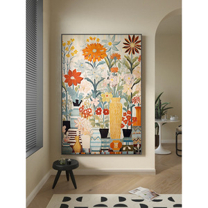 Mural de <span class=keywords><strong>Estilo</strong></span> Retro con Arte Floral Minimalista Clásico <span class=keywords><strong>Escandinavo</strong></span>, Ecológico, para Cocina, Comedor, Restaurante, Baño - Product Image 2