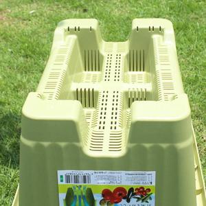 Grand pot de fleurs rectangulaire en plastique <span class=keywords><strong>Alice</strong></span> Family pour balcon, jardinière multifonctionnelle pour légumes, jardin et maison - Product Image 3