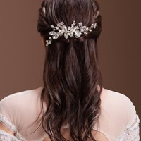 <strong>Best</strong>-<strong>selling</strong> Gold Plated Antique Hanfu Hair Comb Wedding Bride <strong>Headwear</strong> Handmade Mother-in-law Rhinestone Accessories