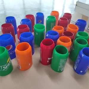 Manchon de canette en silicone personnalisable de 375 ml, antidérapant, de qualité alimentaire, écologique, <span class=keywords><strong>accessoire</strong></span> pour boissons (bière, soda), aspect imprimé pour un look discret - Product Image 3