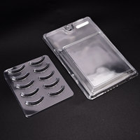 Plateaux à cils en cachemire personnalisés en usine boîte d'emballage blister transparente en gros emballage de faux cils