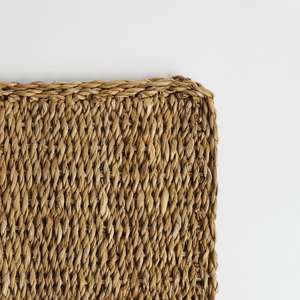 Juego de Manteles Individuales Rústicos Tejidos a Mano de Seagrass, Naturales, Cuadrados y Redondos, Decoración Sostenible para Comedor, Ecológicos - Product Image 3