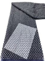 Tissu en dentelle brodée perlée de haute qualité, motifs brodés à la main, dentelle perlée lourde pour vêtements et robes