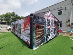 7x4x3.5m <span class=keywords><strong>Halloween</strong></span> gonflable <span class=keywords><strong>maison</strong></span> <span class=keywords><strong>hantée</strong></span> jeu de labyrinthe gonflable à vendre - Product Image 4