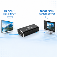 Hardrock 4K untuk Kartu Pengambilan Video USB 3.0 1080P 30Hz Perekam untuk OBS Streaming Gaming MP4 Windows Mac Android