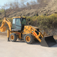 Retroexcavadora con Capacidad de 8 Toneladas, Motor EPA, Tracción en las 4 Ruedas, Excavadora Cargadora, Retroexcavadora en Venta