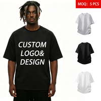 Kaos Polos Pria ODM Grosir, Warna Solid, Kasual, Rajutan 260g, 100% Polyester, Bernapas, Ramah Kulit, Fit Longgar, Lengan Pendek