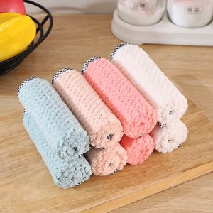 Chiffons de nettoyage en microfibre, torchons de cuisine, serviettes à main en velours corail, serviettes à main suspendues, chiffon à main en velours corail pour la maison - Product Image 2