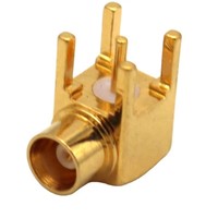 Connecteur MCX à angle droit, connecteur femelle MCX pour circuit imprimé