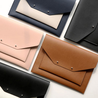 Étui léger en cuir pour ordinateur portable, tablette, documents de bureau, pochette de rangement, organiseur de fichiers pour professionnels