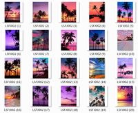 LS Wholesale Kits de broderie diamant 5D DIY à pleine couverture, Paysage marin au coucher du soleil, Peinture diamant pour la décoration de la maison, des hôtels et des cafés