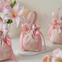 Sac Cadeau de Noël pour Bijoux, Bonbons et Dragées à Cordon, Sacs Décoratifs pour Maison, Fêtes, DIY et Mariages