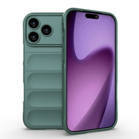 Coque arrière en silicone liquide couleur unie Lichicase pour iPhone 18Pro 18Air 18 ProMax avec coussin intérieur doux