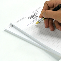 Ensemble de papeterie personnalisé pour l'école Liste de tâches quotidiennes de l'entreprise Bloc-notes avec logo imprimé